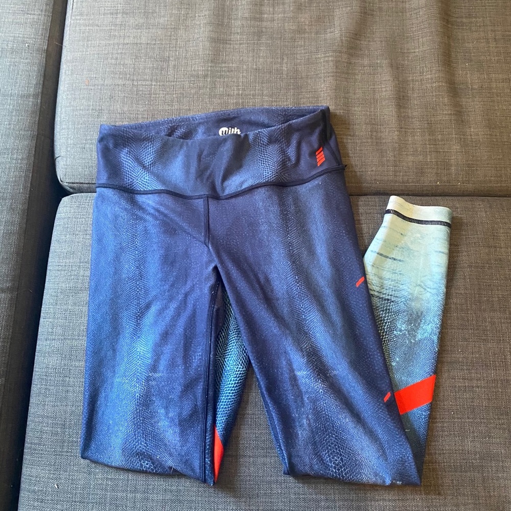 With for equinox blue print full length leggings